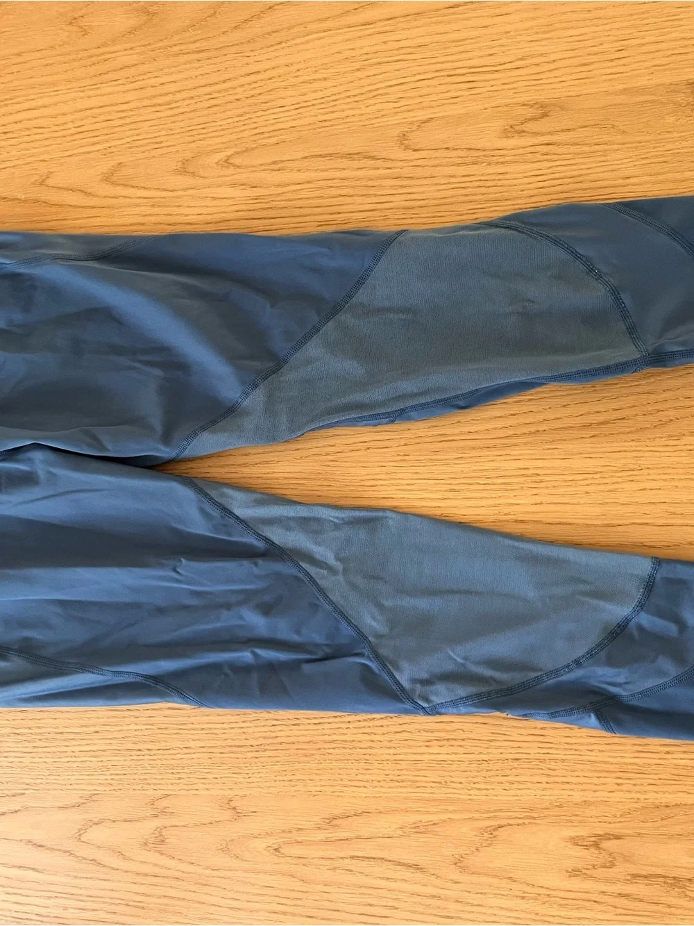Sweaty Betty Slate Blue High-Waist Mesh Panel Leggings